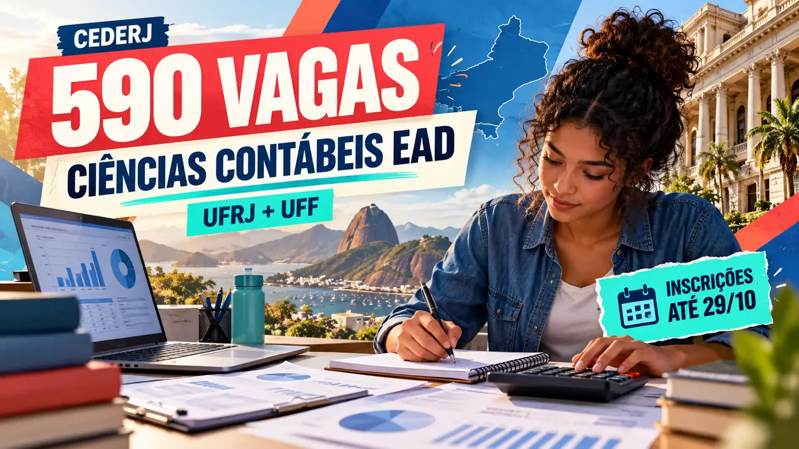 CEDERJ oferece 590 vagas em Ciências Contábeis semipresencial