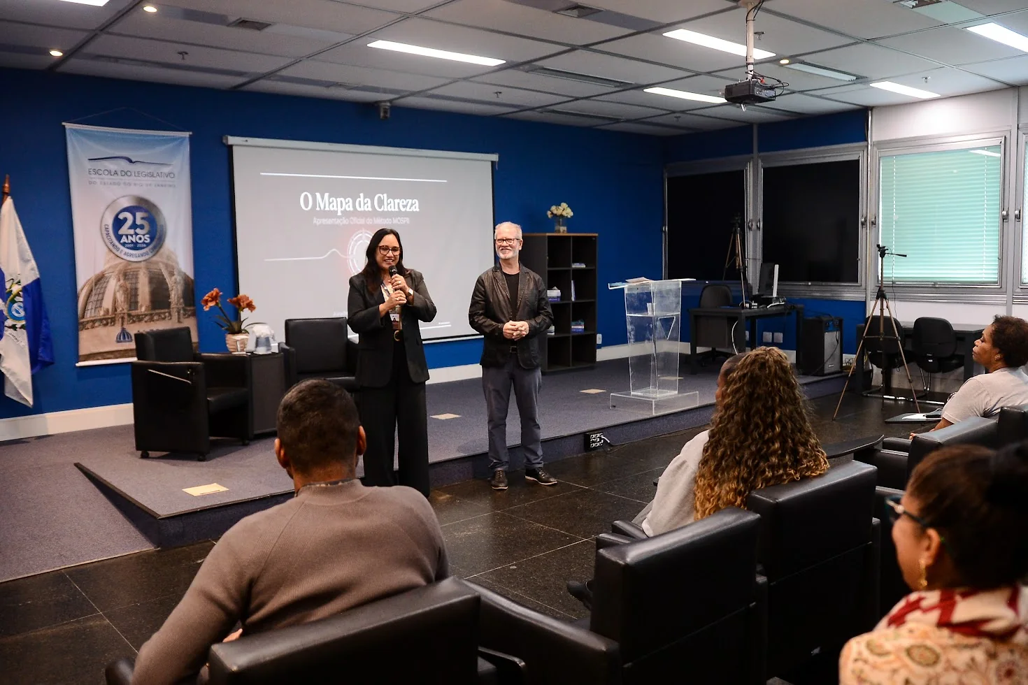 Palestra do curso de educação financeira da Escola do Legislativo