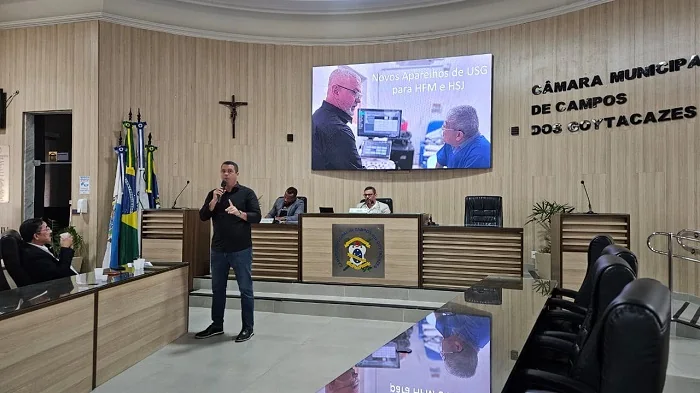 Audiência sobre os investimentos da saúde municipal na Câmara de Campos