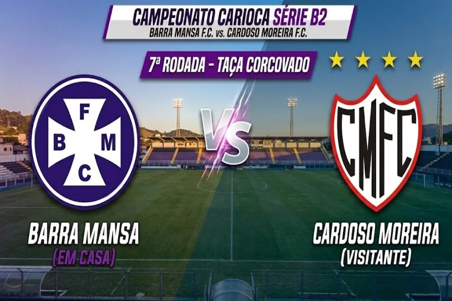 Jogadores de Cardoso Moreira e Barra Mansa em preparação para a Série B2