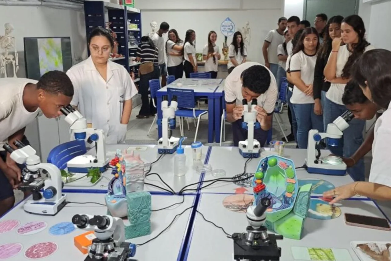Estudantes participam de atividade de ciência e impressão 3D no Palácio da Cultura