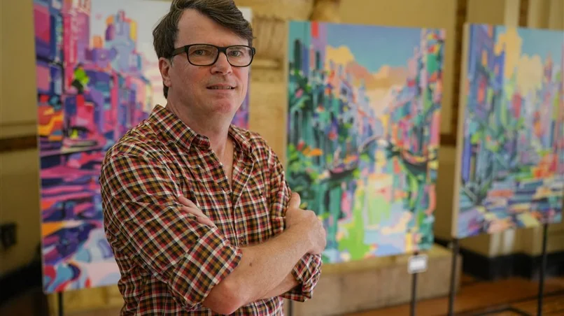 Exposição une aquarela e café no Palácio Tiradentes