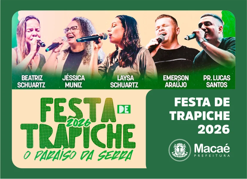 Divulgação da festa da comunidade de Trapiche em Macaé