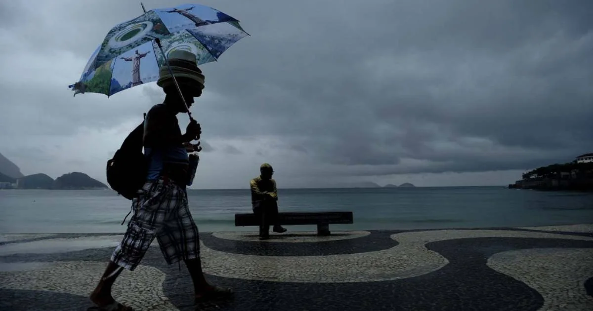 Frente fria aumenta risco de temporais no centro-sul do Rio