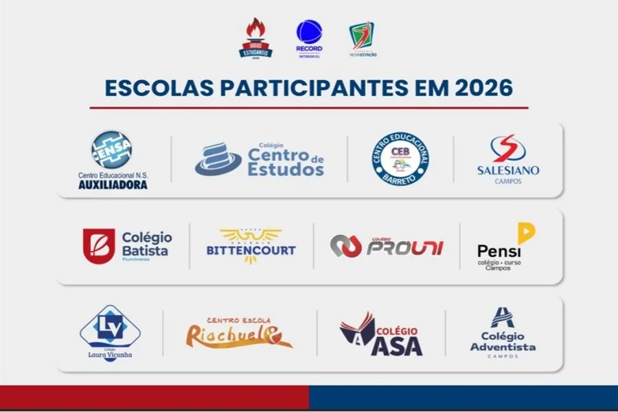 Jogos Estudantis Sub-15 serão disputados em Campos